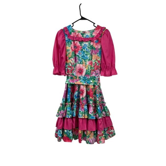 Vintage Handmade Dress and Belt Womens S? Used Floral - Picture 3 of 16